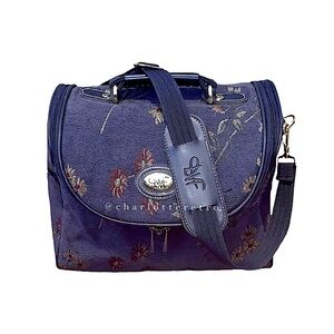 vtg DVF Floral Tapestry Train Case